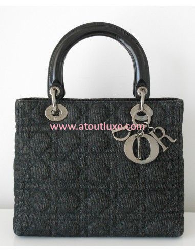 SAC LADY DIOR JEAN - MOYEN MODELE