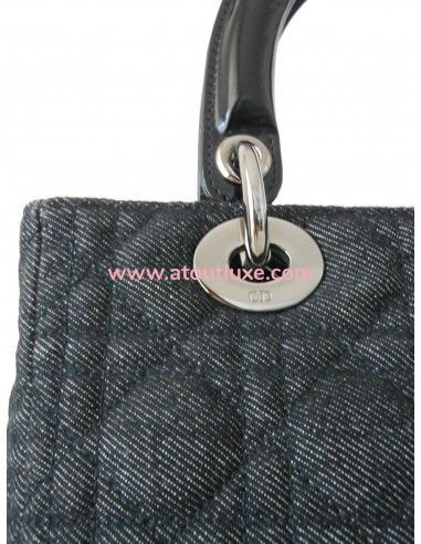 SAC LADY DIOR JEAN - MOYEN MODELE SAC LADY DIOR JEAN - MOYEN MODELE