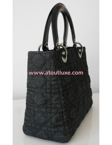 SAC LADY DIOR JEAN - MOYEN MODELE SAC LADY DIOR JEAN - MOYEN MODELE