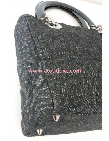 SAC LADY DIOR JEAN - MOYEN MODELE SAC LADY DIOR JEAN - MOYEN MODELE