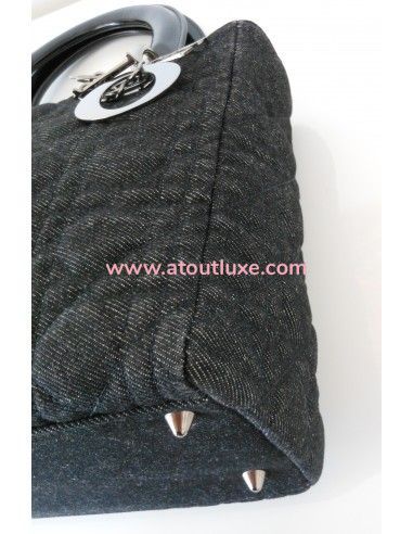SAC LADY DIOR JEAN - MOYEN MODELE SAC LADY DIOR JEAN - MOYEN MODELE