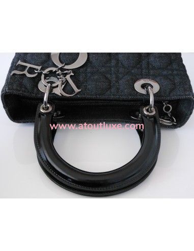 SAC LADY DIOR JEAN - MOYEN MODELE SAC LADY DIOR JEAN - MOYEN MODELE