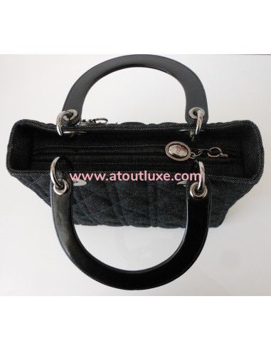 SAC LADY DIOR JEAN - MOYEN MODELE SAC LADY DIOR JEAN - MOYEN MODELE