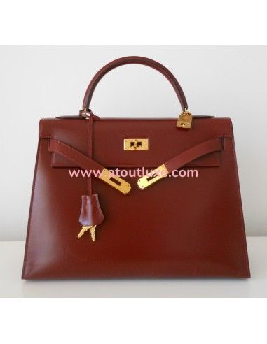 SAC HERMES KELLY BORDEAUX BOX 32