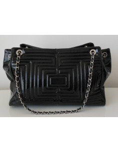 SAC CABAS CHANEL CUIR VERNI... 2