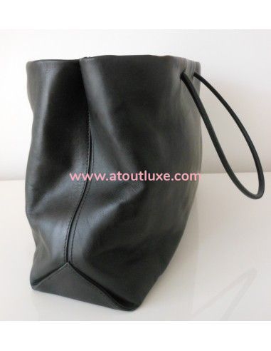 SAC CHANEL CABAS CUIR NOIR SAC CHANEL CABAS CUIR NOIR