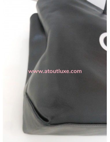 SAC CHANEL CABAS CUIR NOIR SAC CHANEL CABAS CUIR NOIR