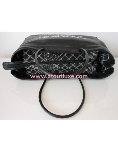 SAC CHANEL CABAS CUIR NOIR SAC CHANEL CABAS CUIR NOIR