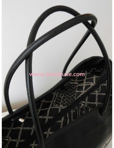 SAC CHANEL CABAS CUIR NOIR SAC CHANEL CABAS CUIR NOIR