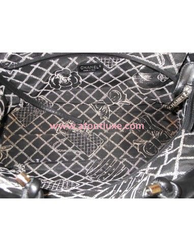 SAC CHANEL CABAS CUIR NOIR SAC CHANEL CABAS CUIR NOIR