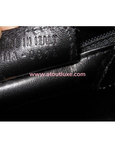 SAC LADY DIOR LEZARD NOIR  SAC LADY DIOR LEZARD NOIR