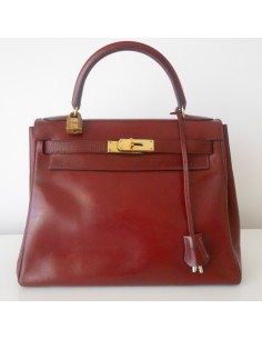 SAC HERMES KELLY 28 BORDEAUX 2