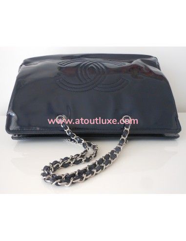 SAC CABAS CHANEL XXL BLEU FONCE SAC CABAS CHANEL XXL BLEU FONCE