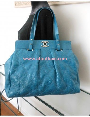 SAC CABAS CHANEL XXL BLEU SAC CABAS CHANEL XXL BLEU