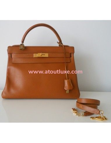 SAC HERMES KELLY COURCHEVEL GOLD