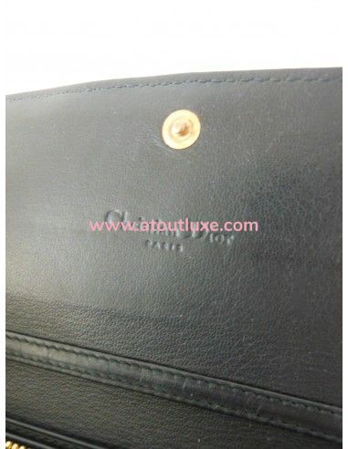 POCHETTE PORTE-FEUILLE LADY DIOR NOIR POCHETTE PORTE-FEUILLE LADY DIOR NOIR
