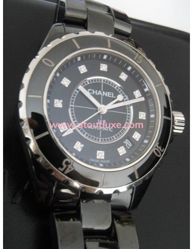 MONTRE CHANEL J12 38mm INDEX DIAMANTS MONTRE CHANEL J12 38mm INDEX DIAMANTS