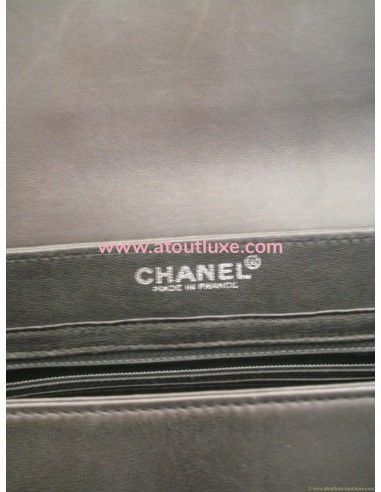 SAC CHANEL NOIR ET ACIER