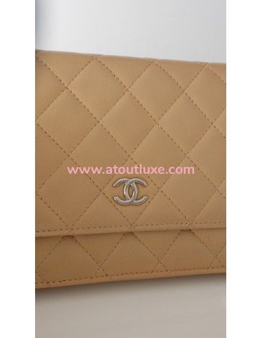POCHETTE CHANEL WALLET ON CHAIN BEIGE POCHETTE CHANEL WALLET ON CHAIN BEIGE