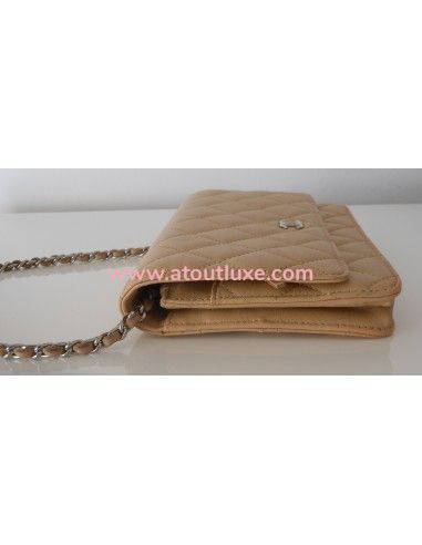 POCHETTE CHANEL WALLET ON CHAIN BEIGE POCHETTE CHANEL WALLET ON CHAIN BEIGE