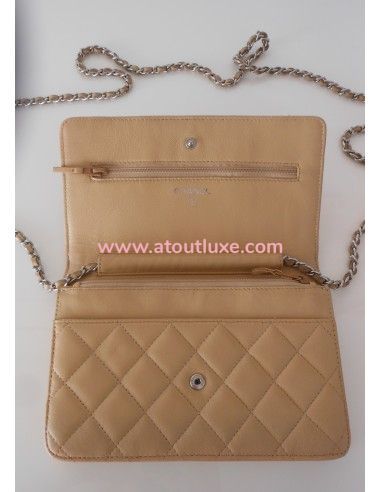 POCHETTE CHANEL WALLET ON CHAIN BEIGE POCHETTE CHANEL WALLET ON CHAIN BEIGE