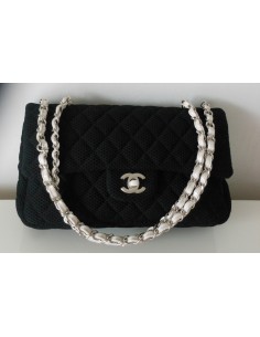 SAC CHANEL TIMELESS TOILE NOIR
