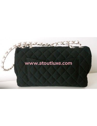 SAC CHANEL TIMELESS TOILE NOIR SAC CHANEL TIMELESS TOILE NOIR