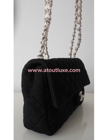 SAC CHANEL TIMELESS TOILE NOIR SAC CHANEL TIMELESS TOILE NOIR
