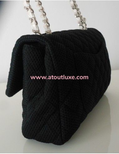 SAC CHANEL TIMELESS TOILE NOIR SAC CHANEL TIMELESS TOILE NOIR