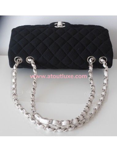 SAC CHANEL TIMELESS TOILE NOIR SAC CHANEL TIMELESS TOILE NOIR