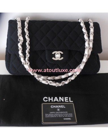 SAC CHANEL TIMELESS TOILE NOIR SAC CHANEL TIMELESS TOILE NOIR