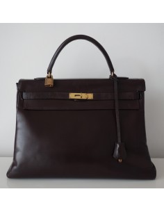 SAC HERMES KELLY 35 MARRON 2