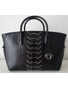 SAC DIOR BAR PYTHON NOIR