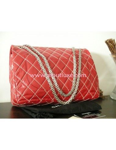 SAC CHANEL 2.55 ROUGE TAILLE L