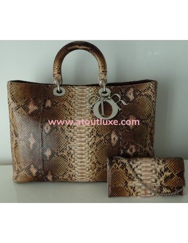 SAC LADY DIOR PYTHON - XXL  SAC LADY DIOR PYTHON - XXL