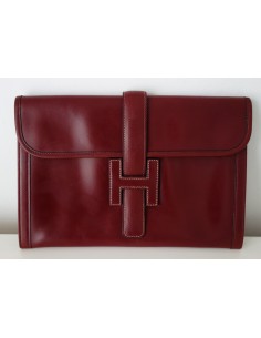 POCHETTE HERMES JIGE CUIR...