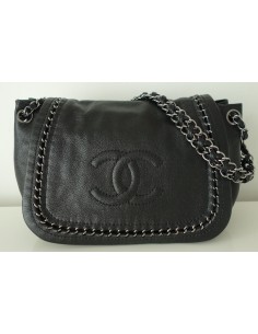 SAC CHANEL CUIR NOIR 